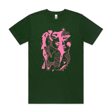 Load image into Gallery viewer, Reconnect T-shirt (Green and Pink)