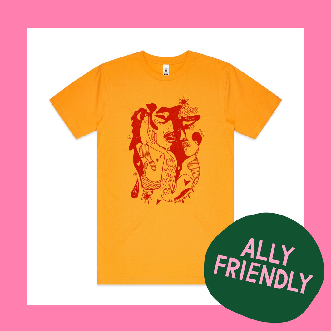 Reconnect T-shirt (Yellow and Red)
