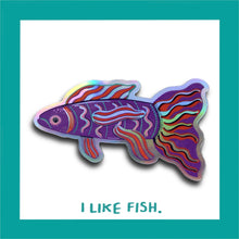 Load image into Gallery viewer, I Like Fish Sticker Set
