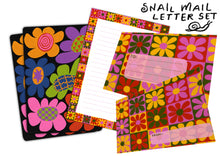 Load image into Gallery viewer, PREORDER Snail Mail Letter Writing Set (Funky Flower Print)
