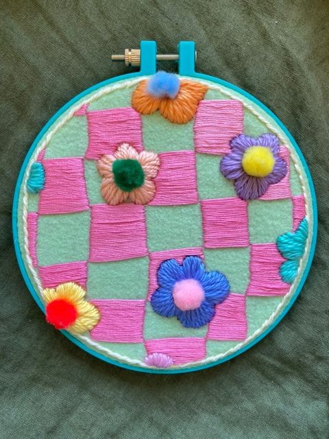 CONFETTI Embroidery Piece (16.5cm Diameter)