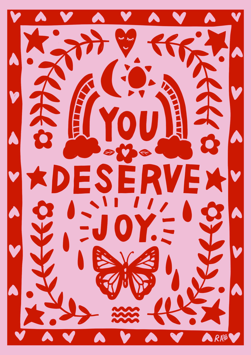 You Deserve Joy -  A4 Digital Download File
